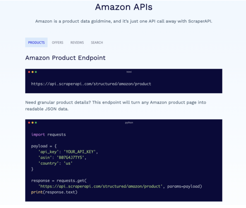 Amazon Endpunkt