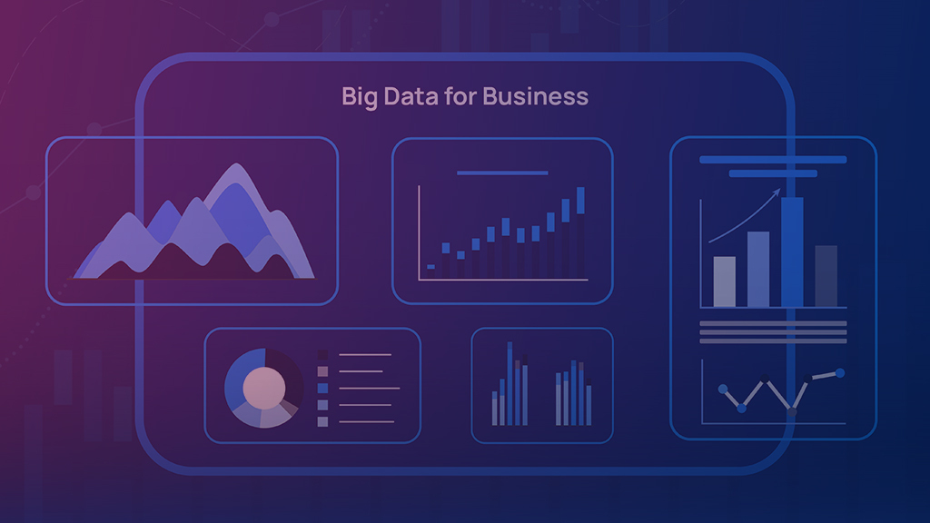 Data besar dalam spanduk bisnis 