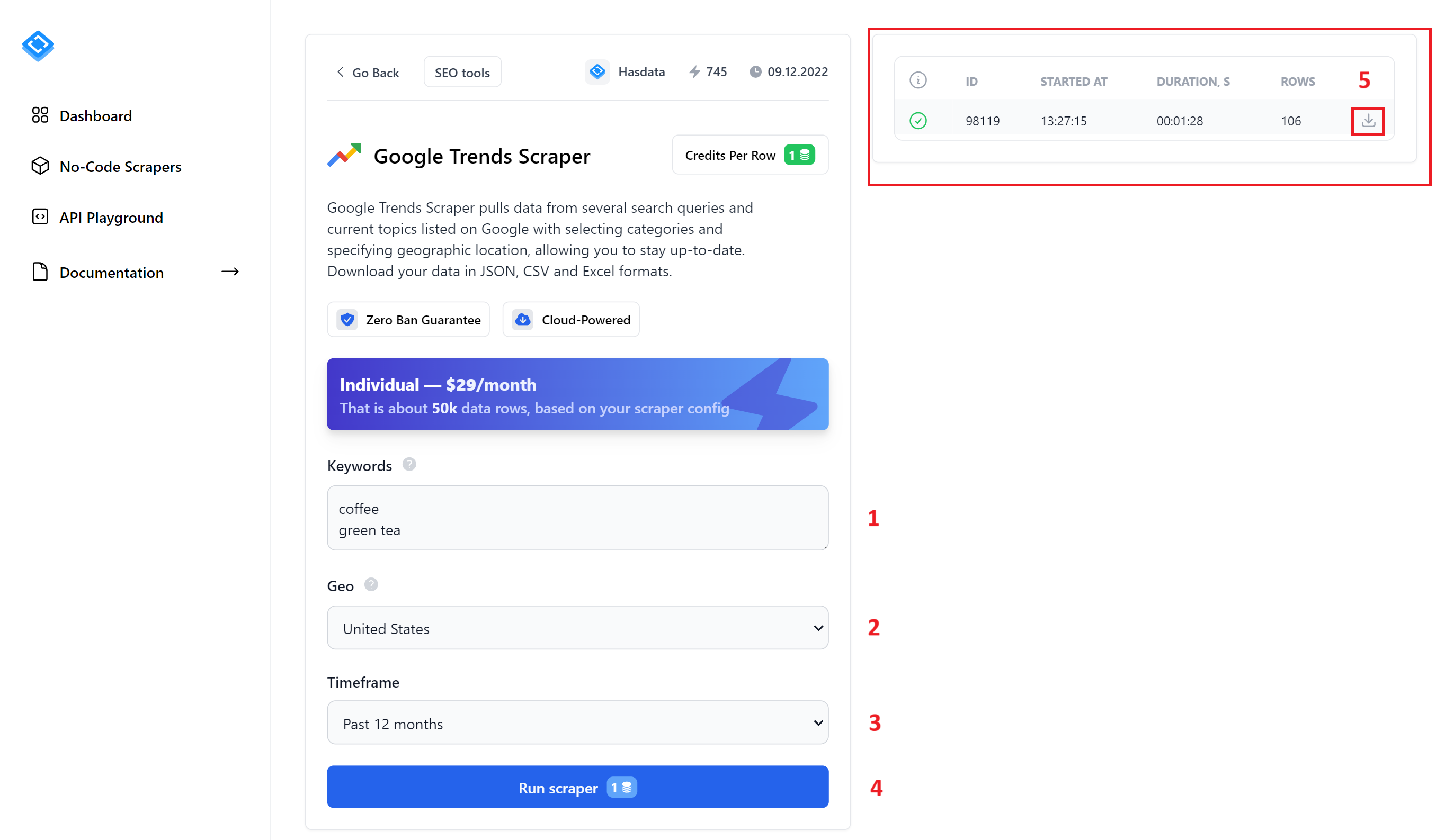 Halaman Pengikis Google Trends