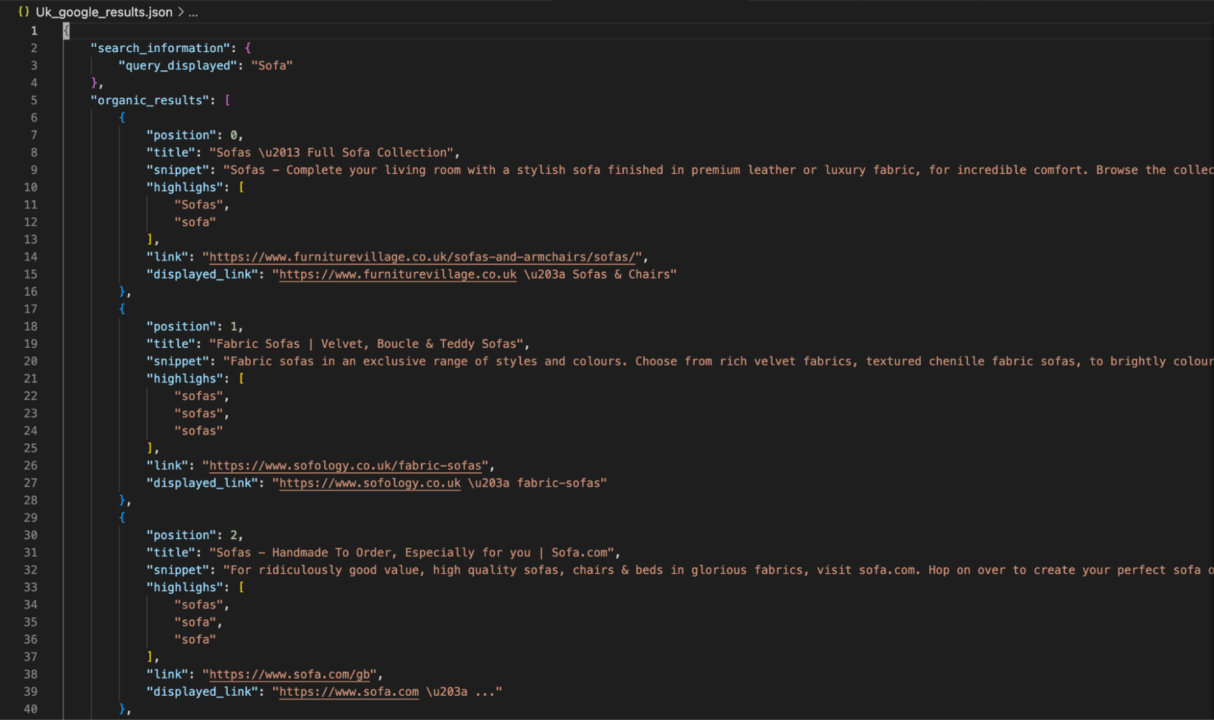 JSON-Datei mit lokalisierten Daten aus Großbritannien