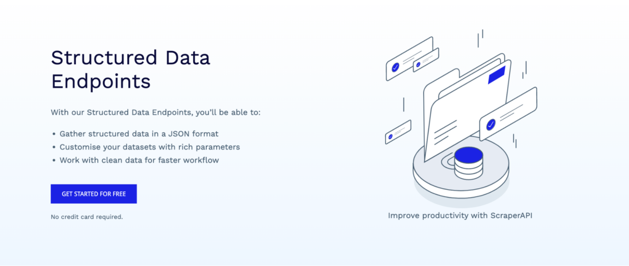 SDE titik akhir untuk data terstruktur