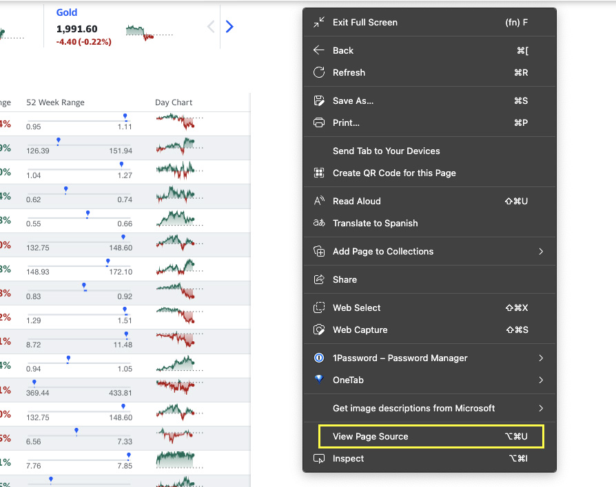 Memahami Struktur HTML Yahoo Finance