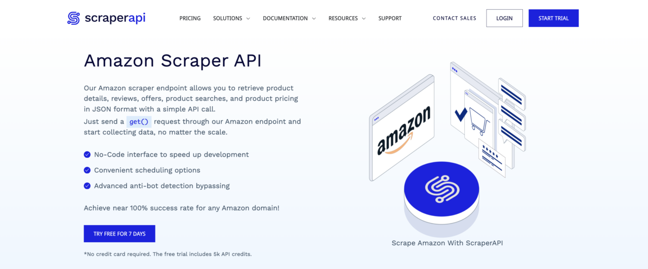 API Amazon Scraping dari ScraperAPI