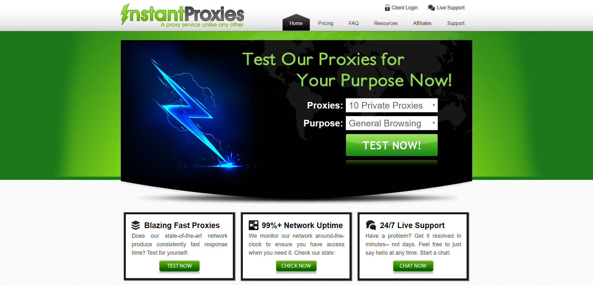 Sofortige Proxies private Proxys
