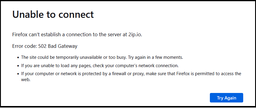 Akses IPv6 diblokir