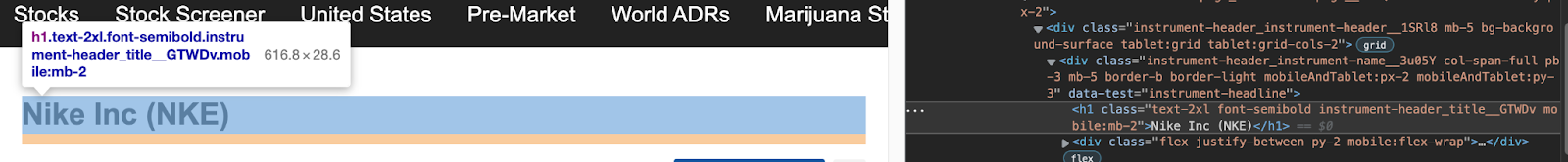 Auswahl der CSS -Selektoren