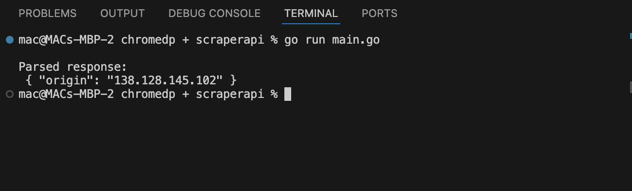 Screenshot Terminal
